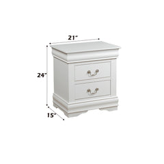 Nirvana Philippe White Finish Nightstand
