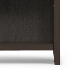 Atlas 24 inch Solid Wood 5 Shelf Bookcase in Hickory Brown
