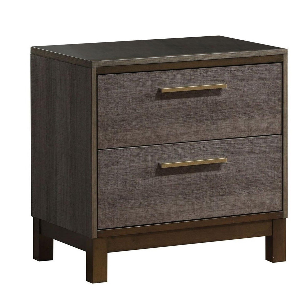 Ares Contemporary Style Night Stand, Antique Gray