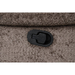 Transitional Style Glider Recliner Track Pillow Top Arms High Density Foam Dark Brown Finish Primary Living Room