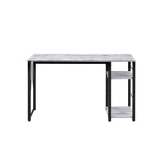 Hecuba Antique White & Black Finish Writing Desk