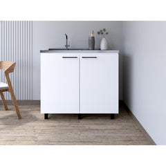 Millennium Sink Cabinet Burwood, Kitchen, White
