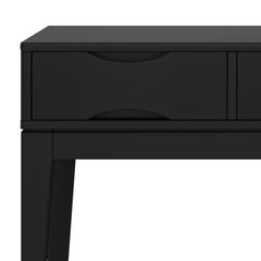 Hephaestus 54 inch Wide Solid Wood Console Sofa Table in Black