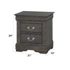 Nirvana Philippe Dark Gray Nightstand