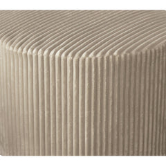 Corduroy Upholstery Full Compressed Ottoman