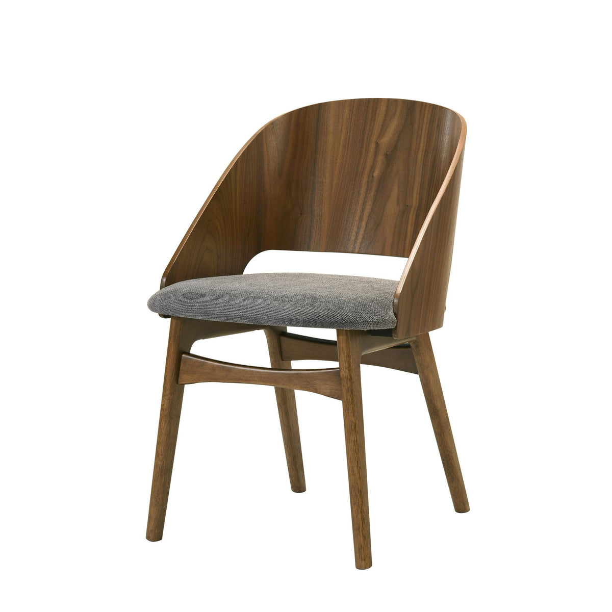 Gallery Fabric & Dark Walnut Side Chair (Set of 2)