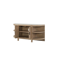 Cosmos 2-Door Console Table w/ Marble Top
