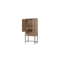 Bar Cabinet in Sand Colored Finish