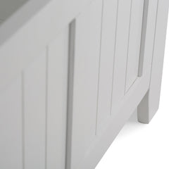 Eternity 48 inch Wide Solid Wood Entryway Storage Bench in White