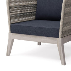Agamemnon - Outdoor Conversation Chair - Slate Grey