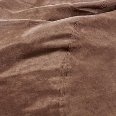 Aeneas Traditional 8 Foot Cylindrical Suede Bean Bag, Brown