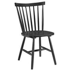 Hera Black Wood Dining Side Chair (Set of 2)