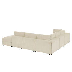 Corduroy Reversible Modular Sectional