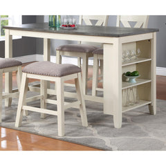 Modern Contemporary Dining Room Furniture Chairs Set of 2 Counter Height High Stools Light Wooden Cushion Seat