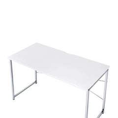 Avalon White & Chrome Finish Writing Desk
