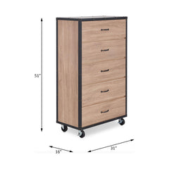 Sun Weathered Light Oak Finish Chest