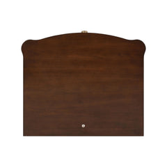 Modern Style 1pc End Table Gold Legs And Round Knobs Pull Out Tray Dark Cherry Finish Primary Living Room