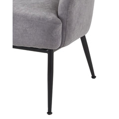 Iphigenia Velvet Accent Chair, Modern Upholstered Armchair with Metal Legs, Comfy Side Chair for Living Room Bedroom