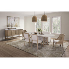 Aurora Covered Settee with Casters