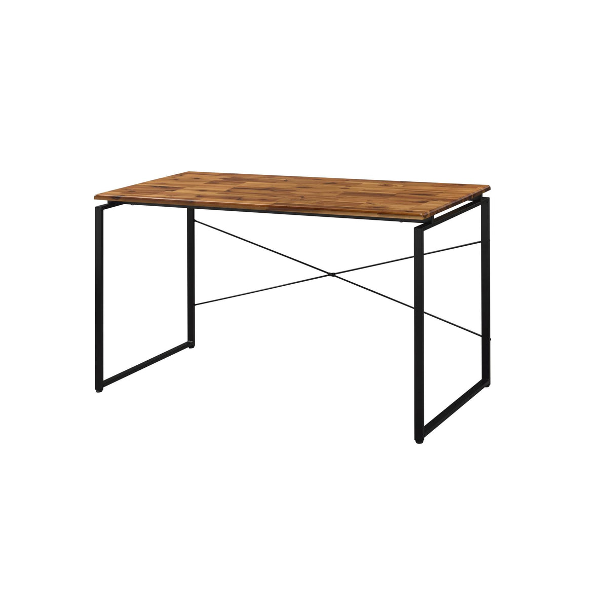 Saga Oak & Black Finish Writing Desk