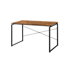 Saga Oak & Black Finish Writing Desk