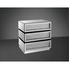 Perseus Mirrored & Faux Crystals Console Cabinet (Assembled)