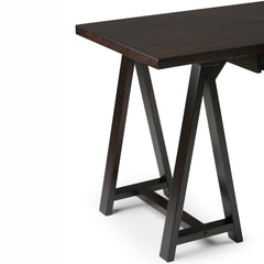 Crest - Desk - Dark Chestnut Brown