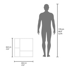 Aria Mirror Medicine Cabinet with Double Door, Four Interior Shelves, Humidity-Resistant Bathroom Storage, Wall Mounted Organizer for Toiletries, Essentials and Daily Use Items.