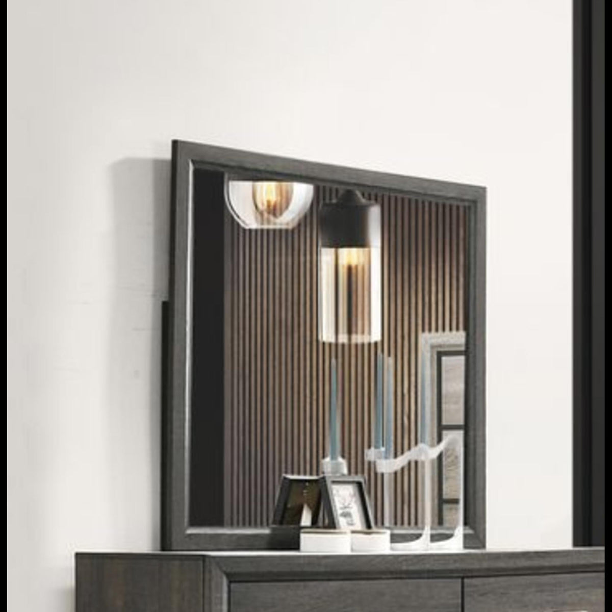 Neptune Weathered Gray Finish Mirror