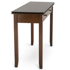 Demeter 46 inch Wide Solid Wood Console Sofa Table in Russet Brown