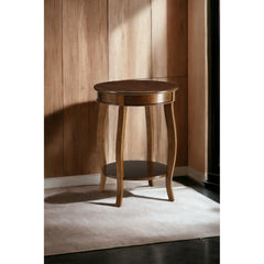 Elysium Walnut Finish Accent Table