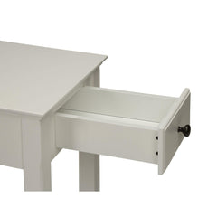 Mercury White Finish Accent Table