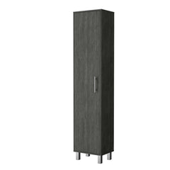 Apex Oak 3 Broom Hangers Tall Storage Cabinet