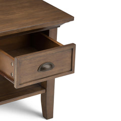 Diary - End Table - Rustic Natural Aged Brown