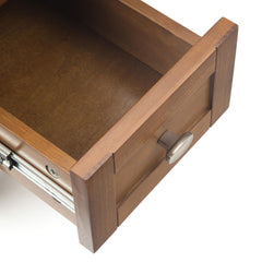 Warm Shaker Solid Wood 14 inch Wide Transitional Narrow Side Table in Light Golden Brown