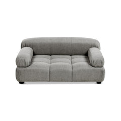 Nova Upholstered Modern Pet Bed, Small to Medium Dog or Cat Uptown Gray Performance Velvet