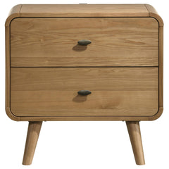 Valhalla Light Ash 2-drawer Nightstand Bedside Table