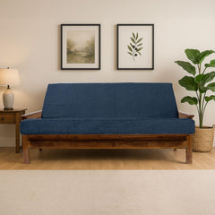 Memory Foam Infused Futon Mattress Full – Washable Removable Cover, Heavy-Duty Zipper, Thick Foldable Sofa Bed Cushion for Guest Room, Apartment, Dorm (Frame NOT Included)