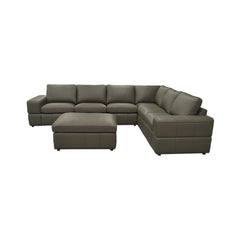 Large Arm Leather Match Upholstery Modular Sectional