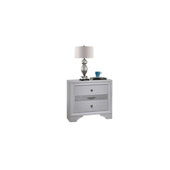 Orion Traditional 2 Drawer Nightstand made with Wood in White
