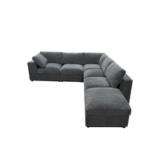 Corduroy Reversible Modular Sectional