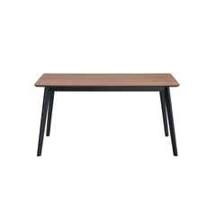 Summit Walnut & Black Finish Dining Table