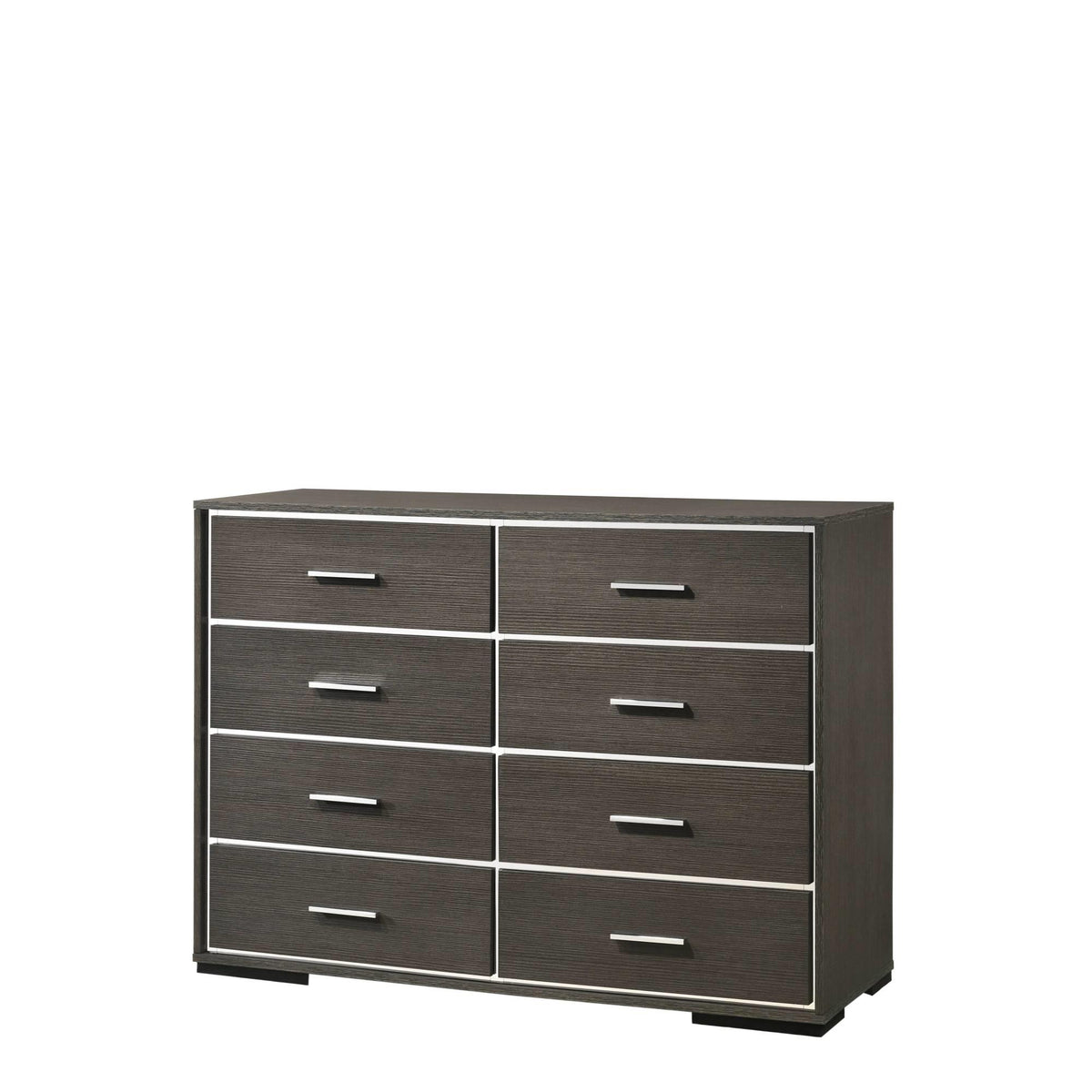 Quasar Gray Oak Finish Dresser
