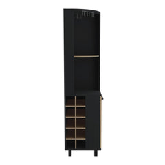 Asteroid Bar Cabinet Cleveland, Living Room, Black / Pine