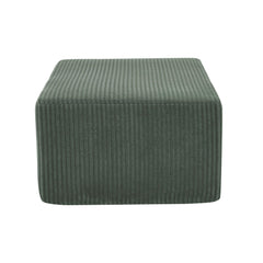 Full Compressed Corduroy Upholstered Ottoman