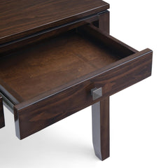 Gallery 60 inch Wide Solid Wood Wide Console Sofa Table in Mahogany Brown