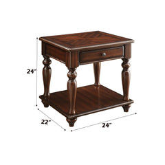 Summit Walnut Finish End Table