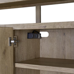 English Knotty Oak 72" Bowtie Console