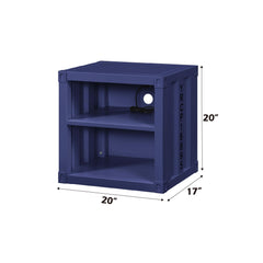 Odysseus Blue Finish Nightstand W/USB