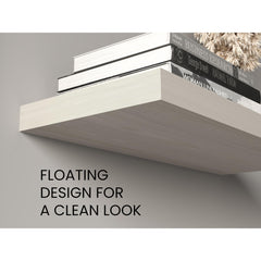 Hercules 31.5" Wide Floating Shelves Set Of 2, Shelves For Wall Decor For Bedroom, Bathroom Storage Shelves, Book Shelves For Living Room